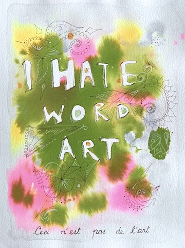 I hate word art!