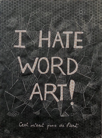 This is not word art