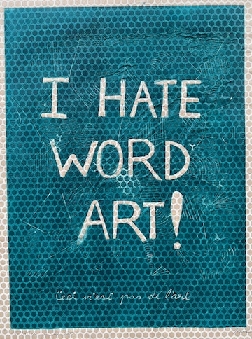 This is not word art, Option 1