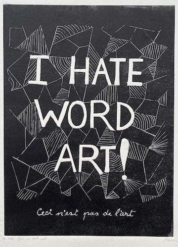 This is not word art, Option 6